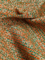 ° Stof Jacquard Breisel - Orange & Green