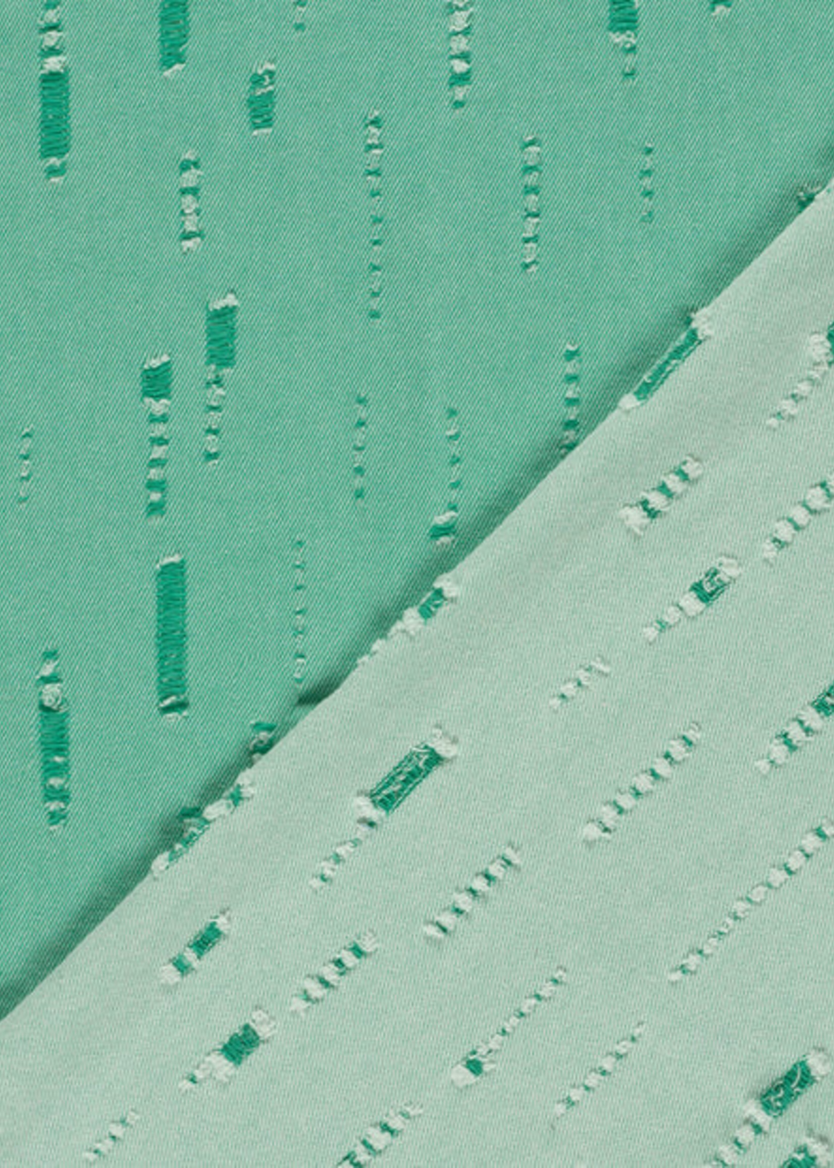 ° Stof Jeans - Groen - Ripped