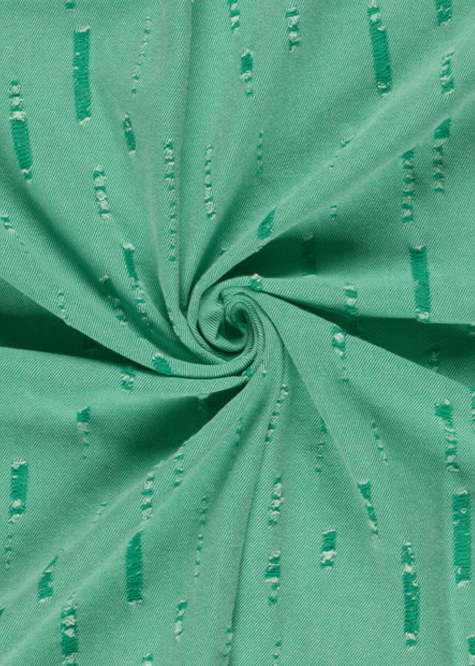 ° Stof Jeans - Groen - Ripped