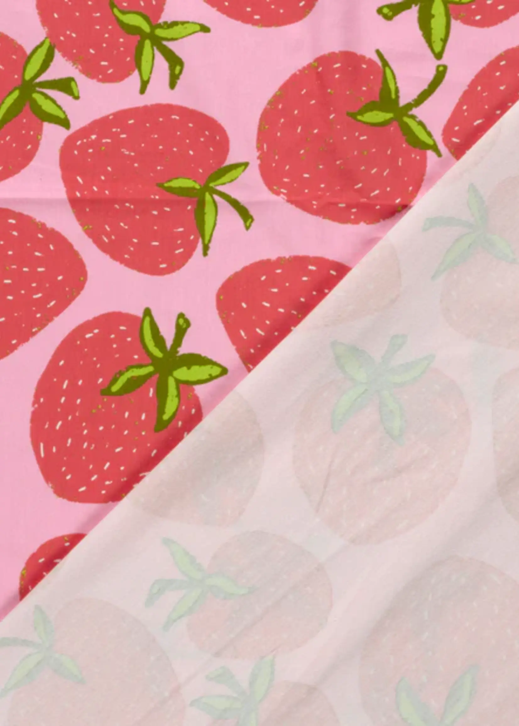 ° Stof Tricot - Aardbeien