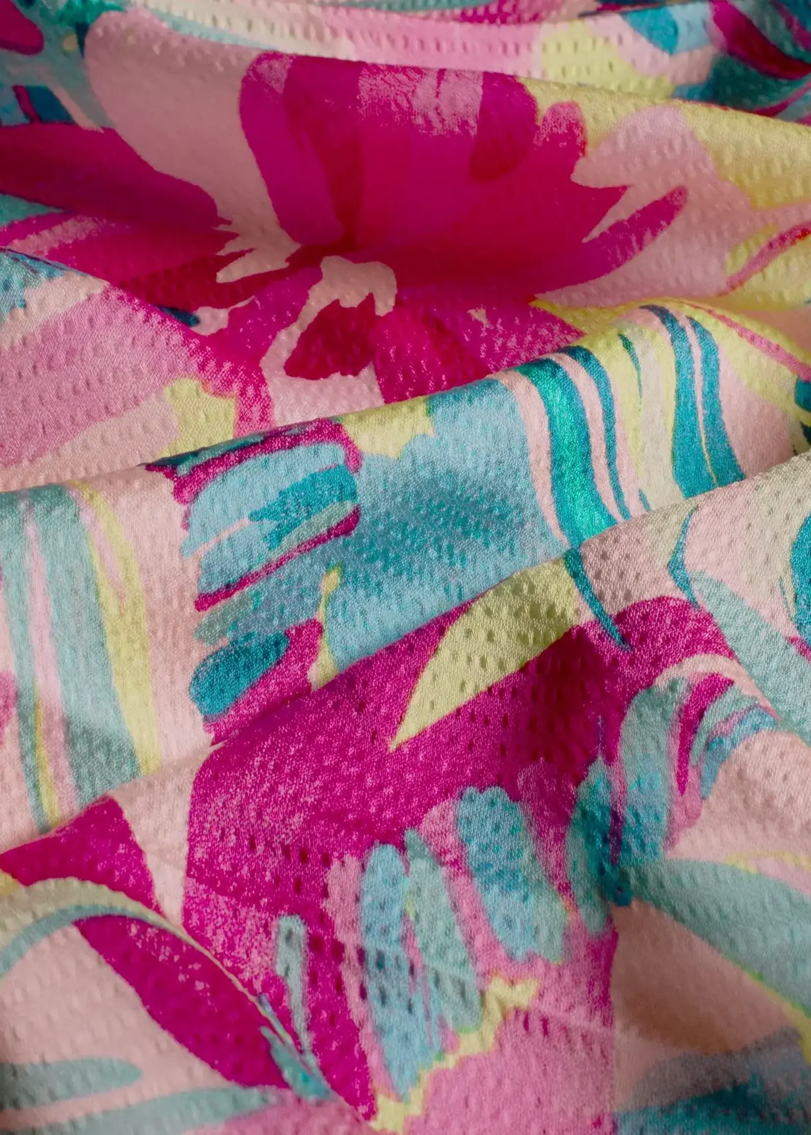 ° Soepelvallende Stof - Bubble - Bloemen