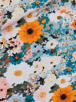 See You at Six ° Stof French Terry - See You at Six - Flower Painting