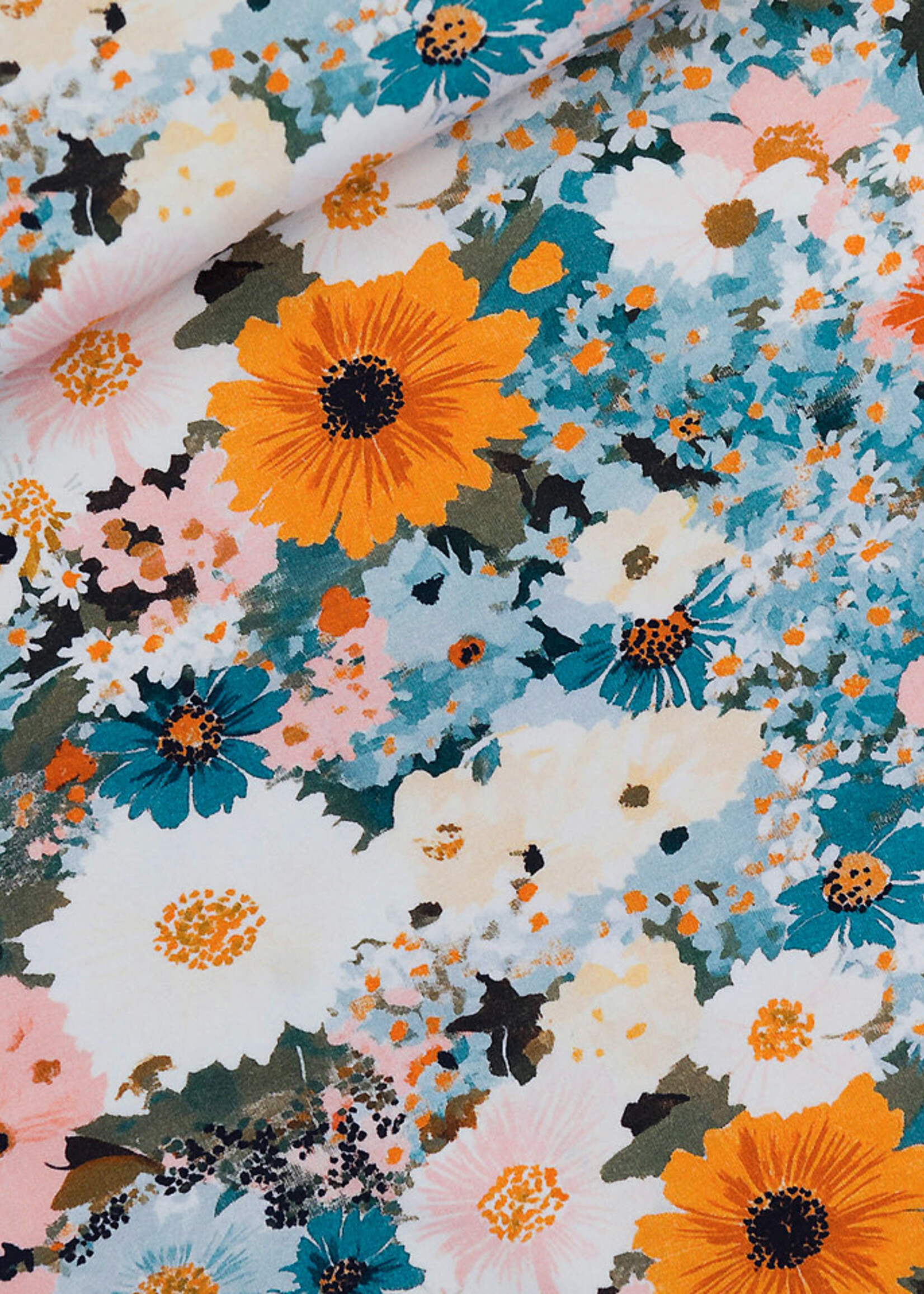 See You at Six ° Stof French Terry - See You at Six - Flower Painting