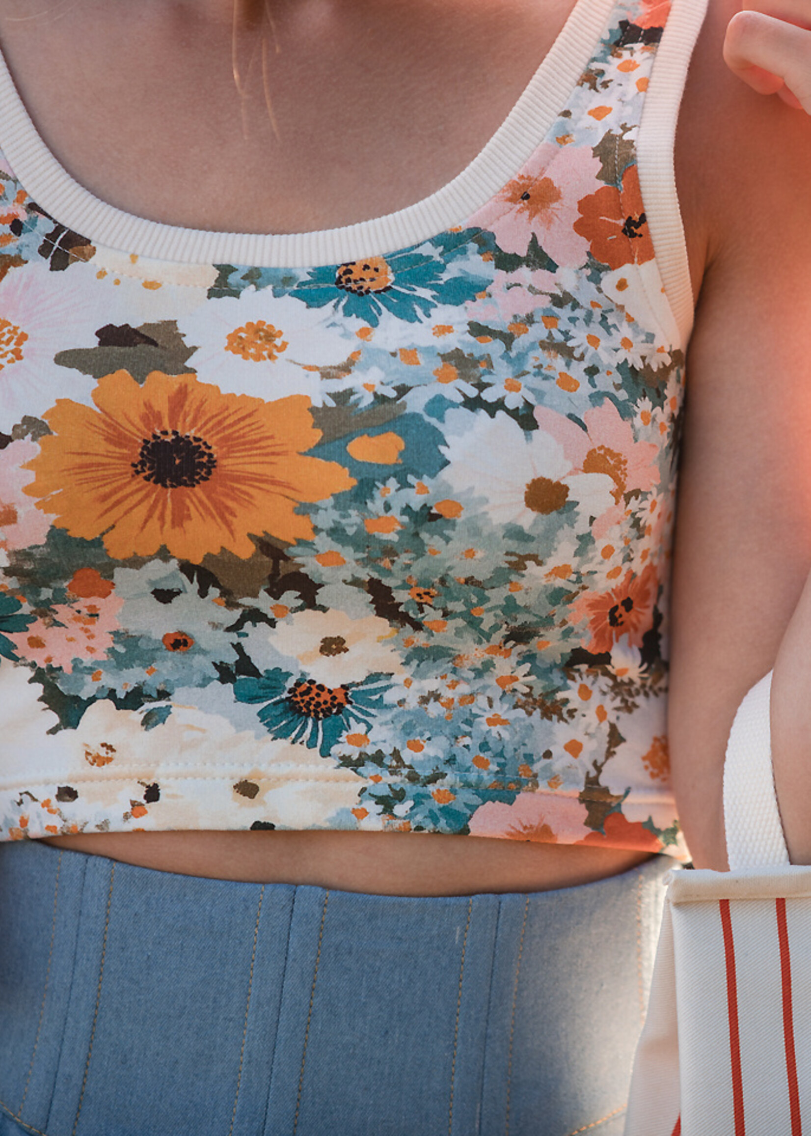 See You at Six ° Stof French Terry - See You at Six - Flower Painting