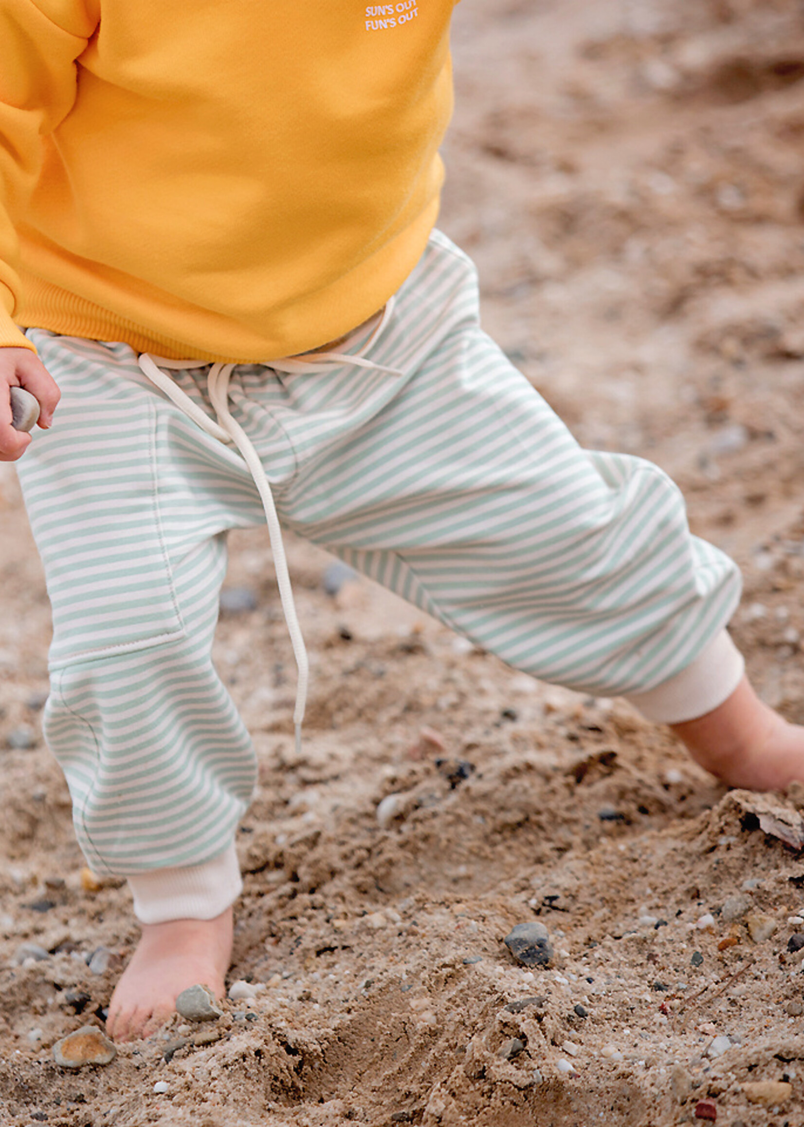 See You at Six ° Stof French Terry - See You at Six - Horizontals Fluisterbeige