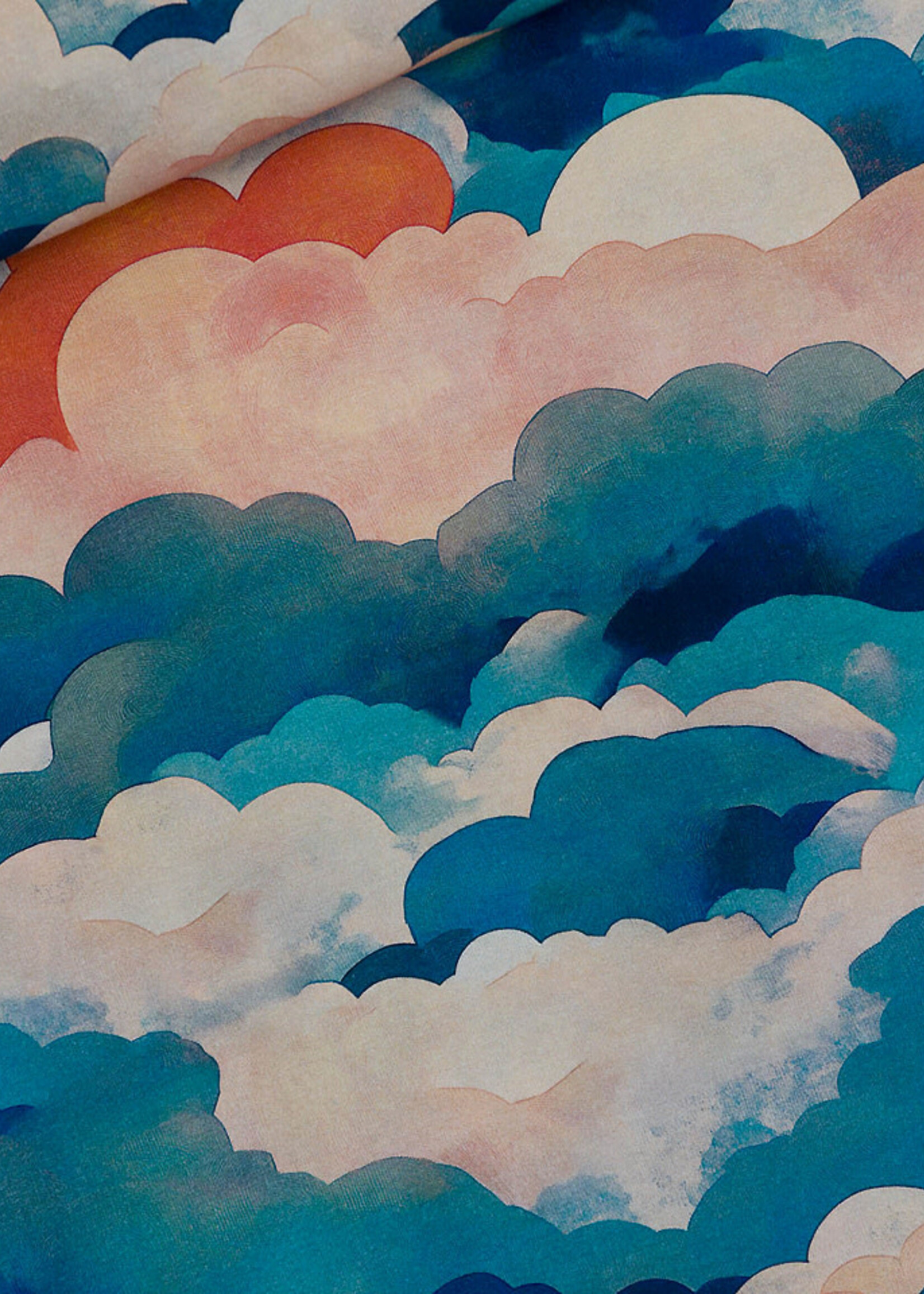 See You at Six ° Stof French Terry - See You at Six - Cool Clouds