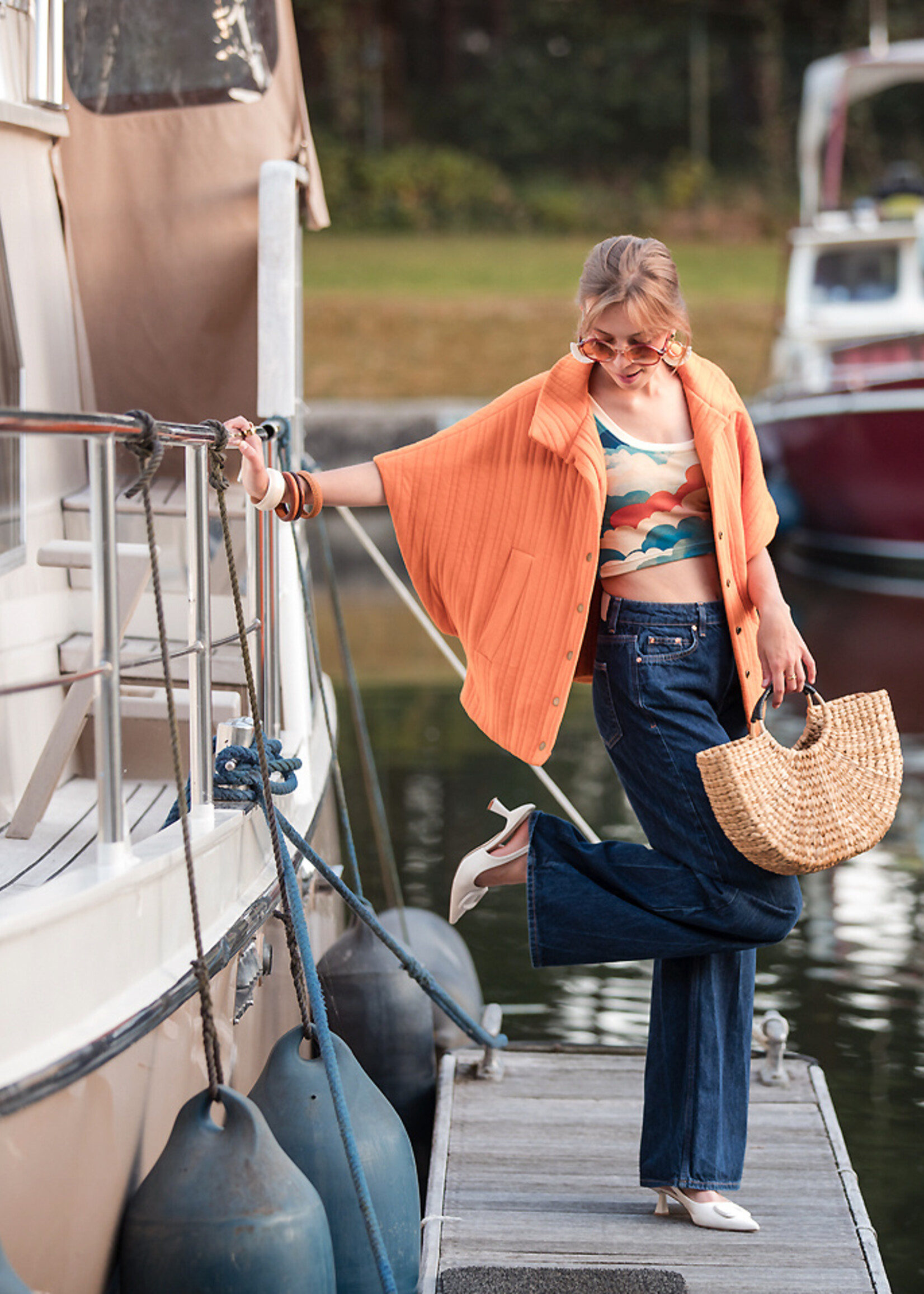 See You at Six ° Stof French Terry - See You at Six - Cool Clouds