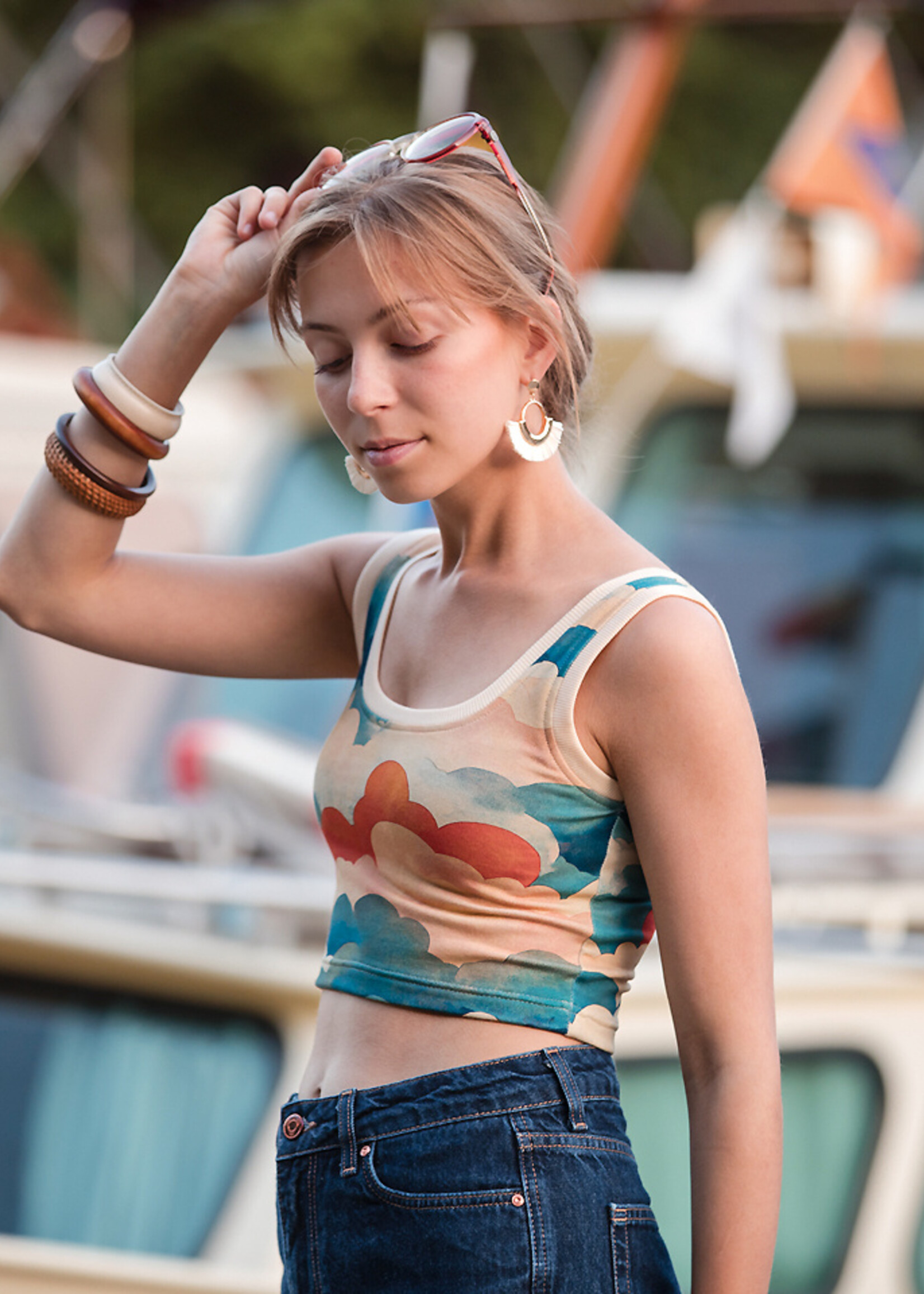 See You at Six ° Stof French Terry - See You at Six - Cool Clouds