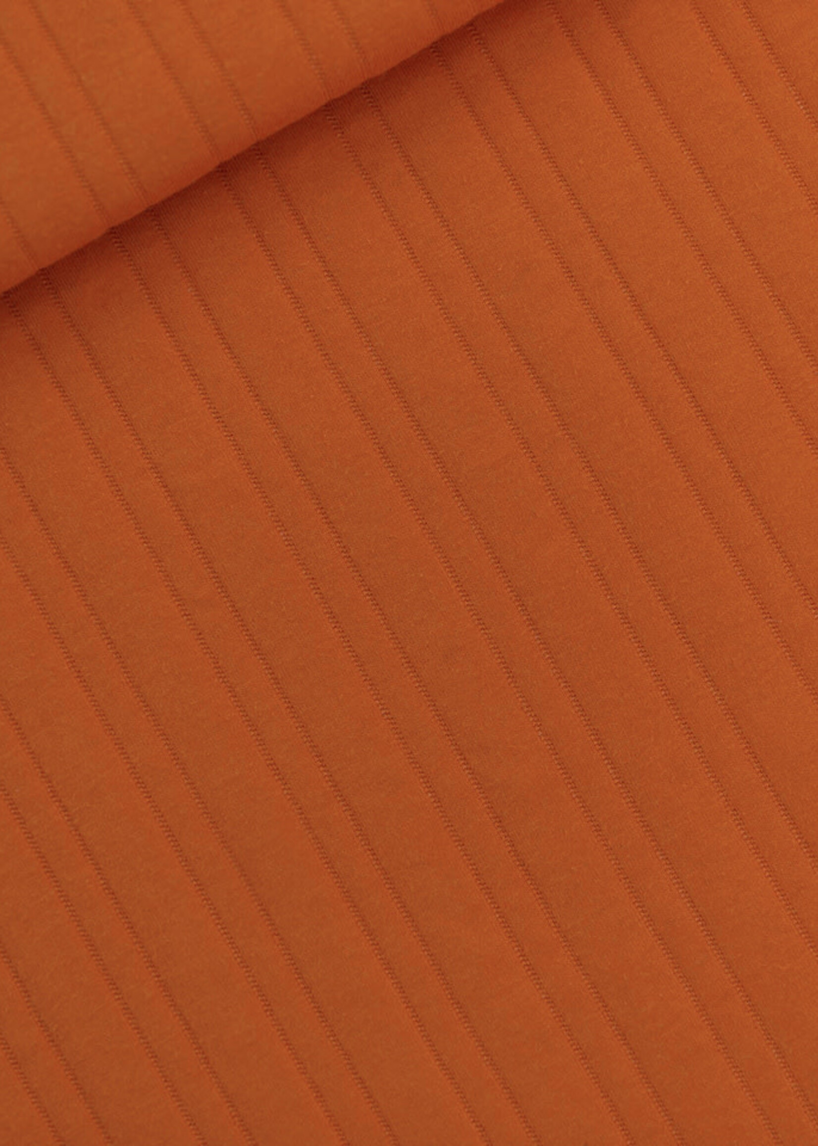 See You at Six ° Stof Matelassé Tricot - See You at Six - Herfstesdoornoranje (extra breed!)