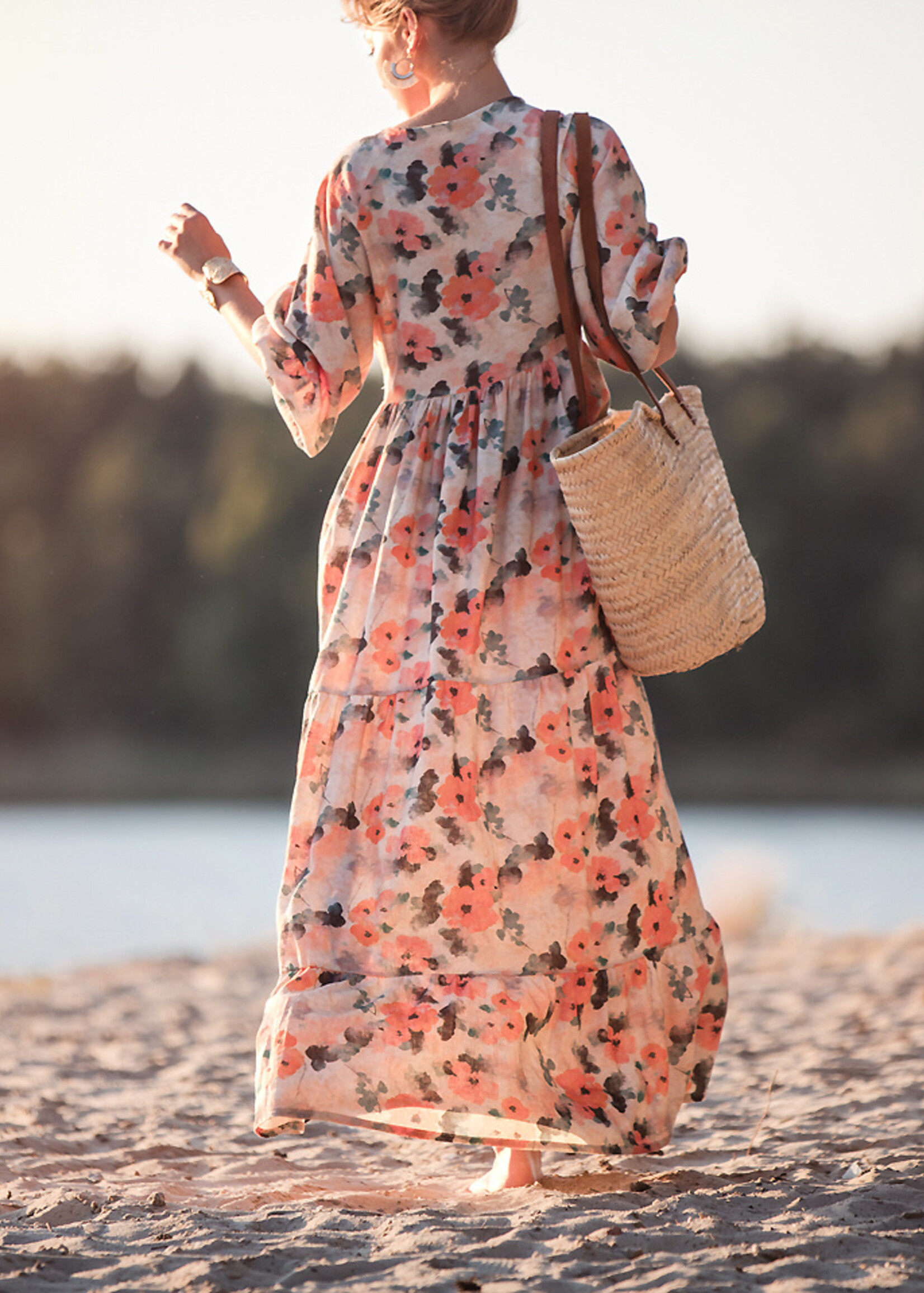 See You at Six ° Stof Linnen Viscose Blend - See You at Six - Misty Rose