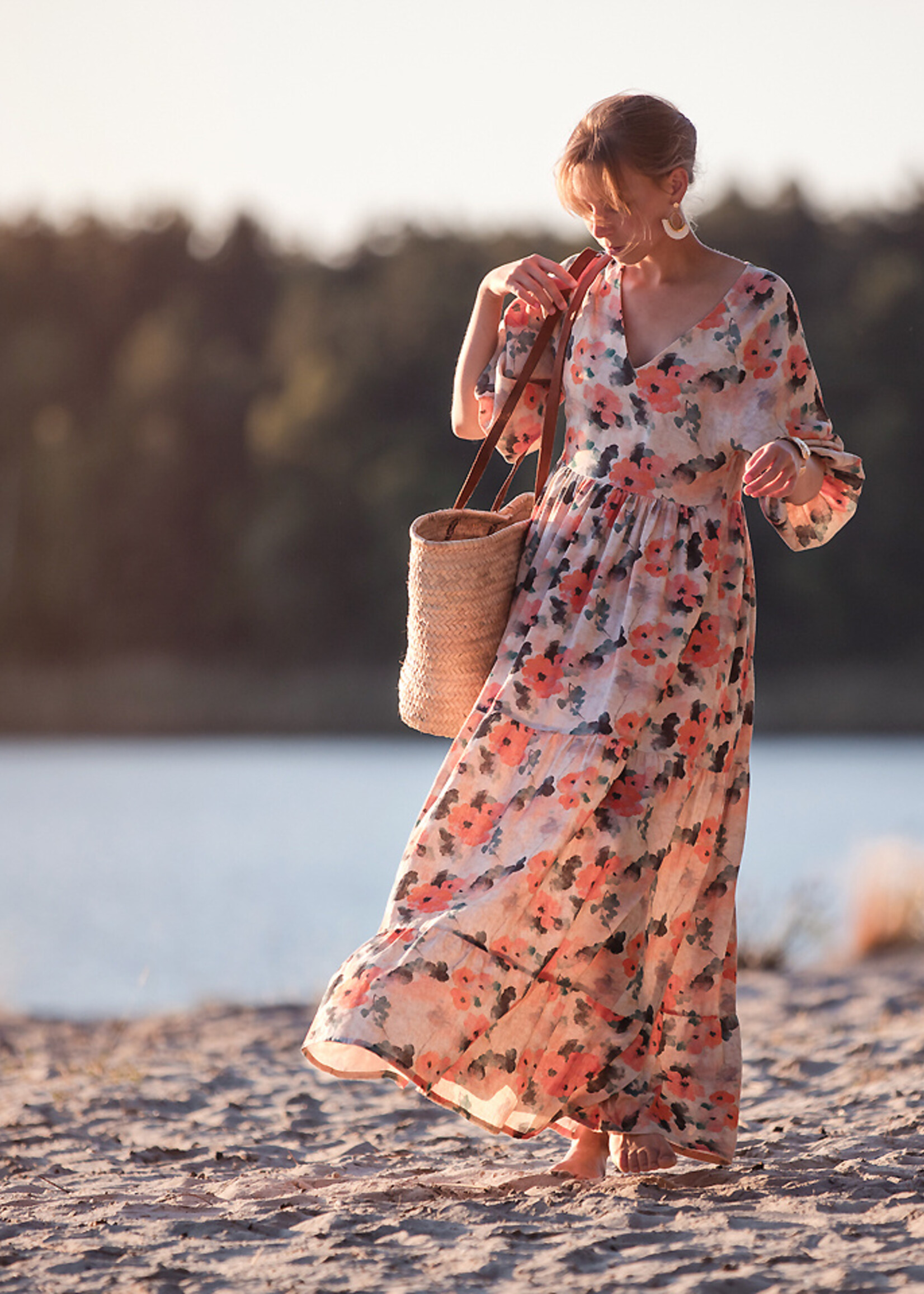 See You at Six ° Stof Linnen Viscose Blend - See You at Six - Misty Rose