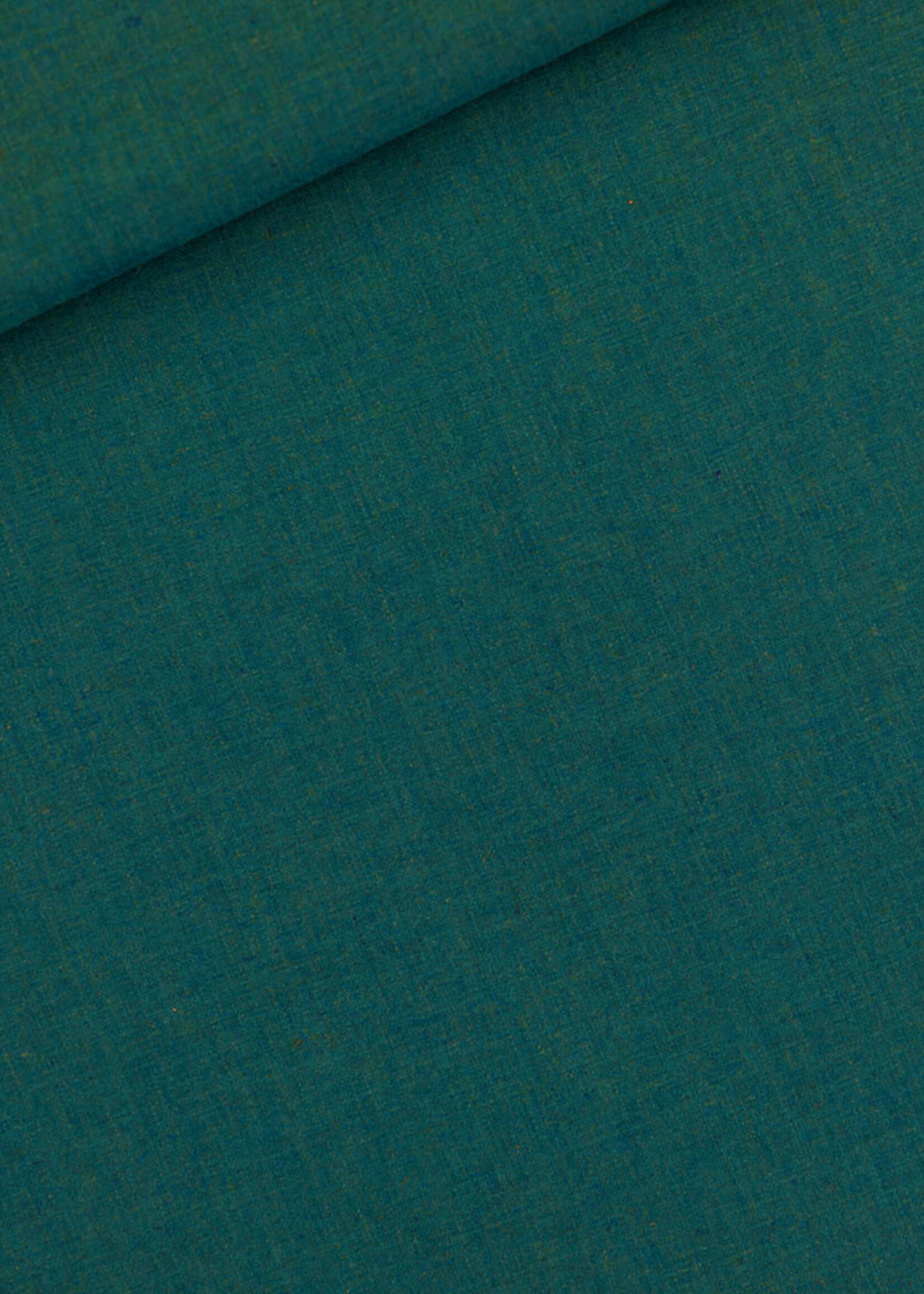 See You at Six ° Stof Linnen Viscose Blend - See You at Six - Blauwgroen