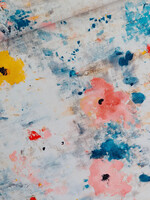 See You at Six ° Stof Canvas Gabardine Twill - See You at Six - Roses on Canvas