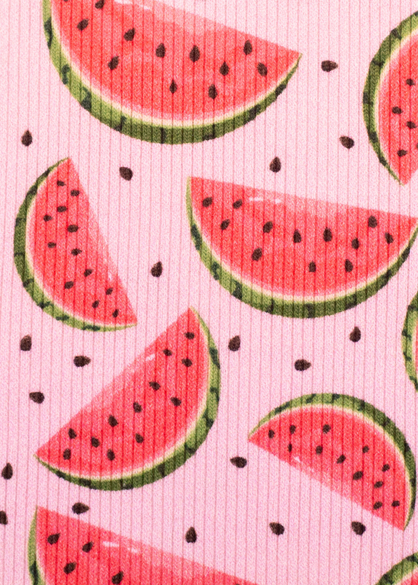 ° Stof Structuurtricot - Funny Fruit - Watermelon