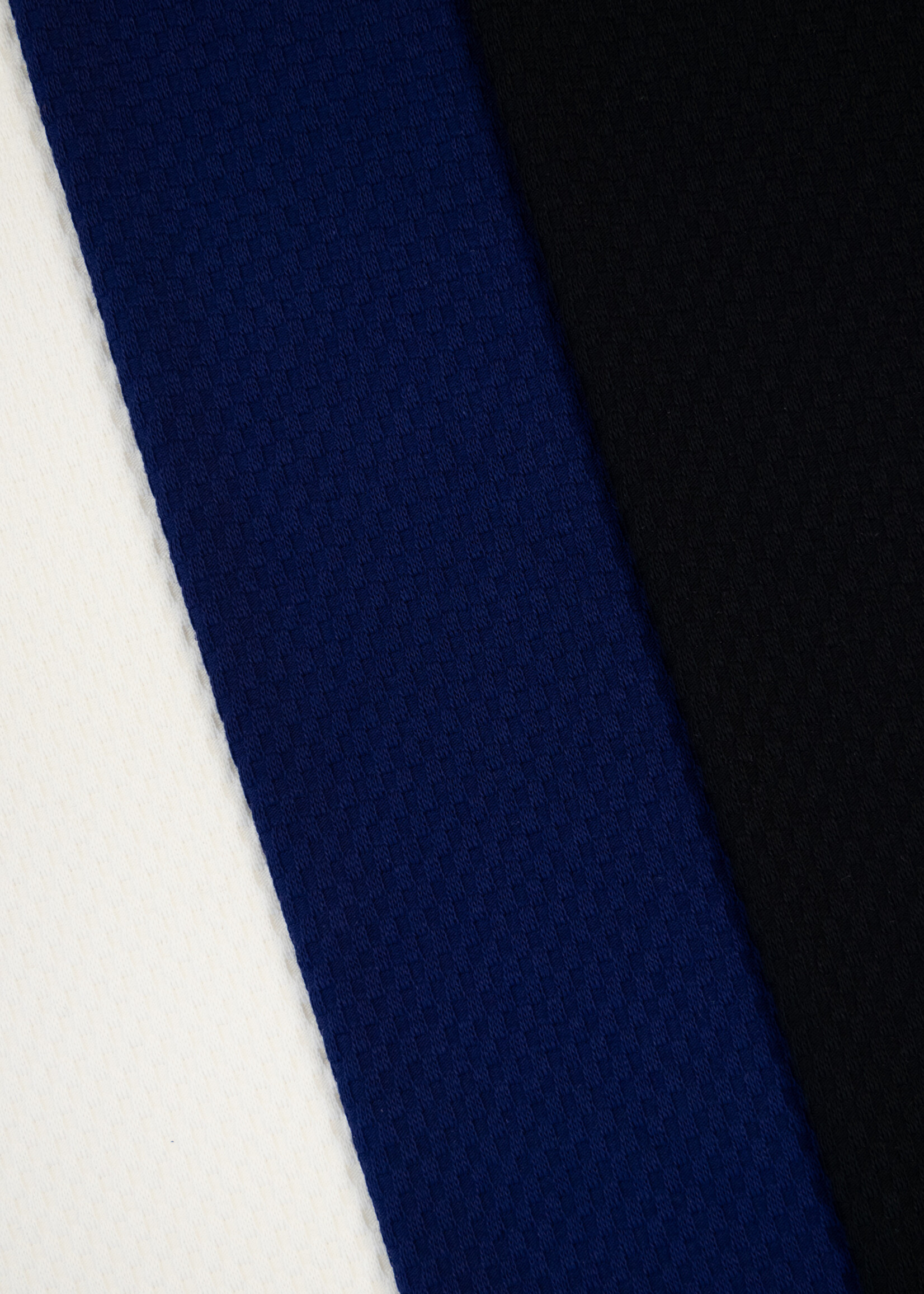 ° Stof Structuurtricot - Blauw