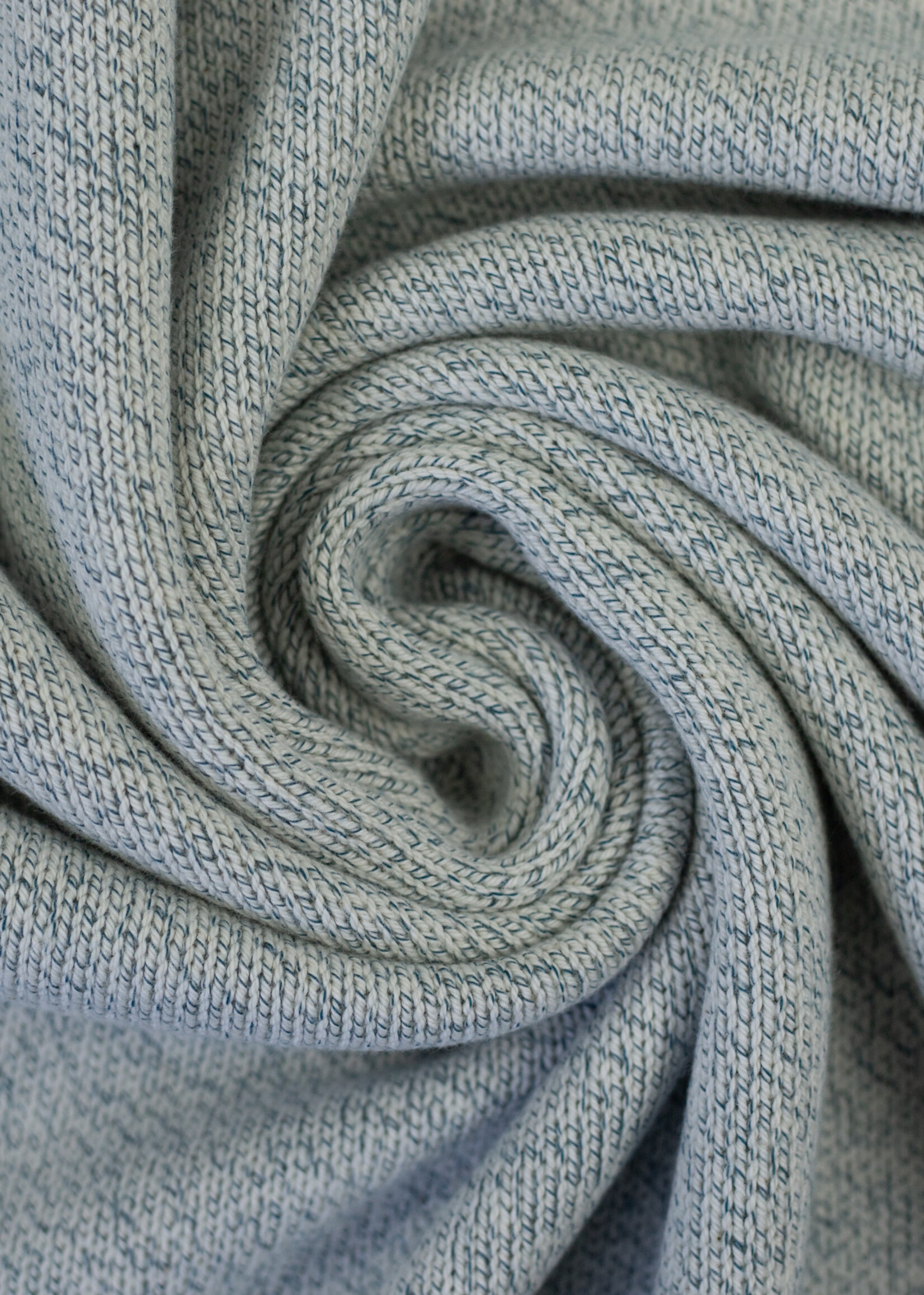 ° Stof Breisel - Ecru & Petrol