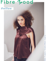 Fibre Mood ° Soepelvallende Stof - Fibre Mood - VENDELA WILLOW SANNA - Shiny Donkerbruin