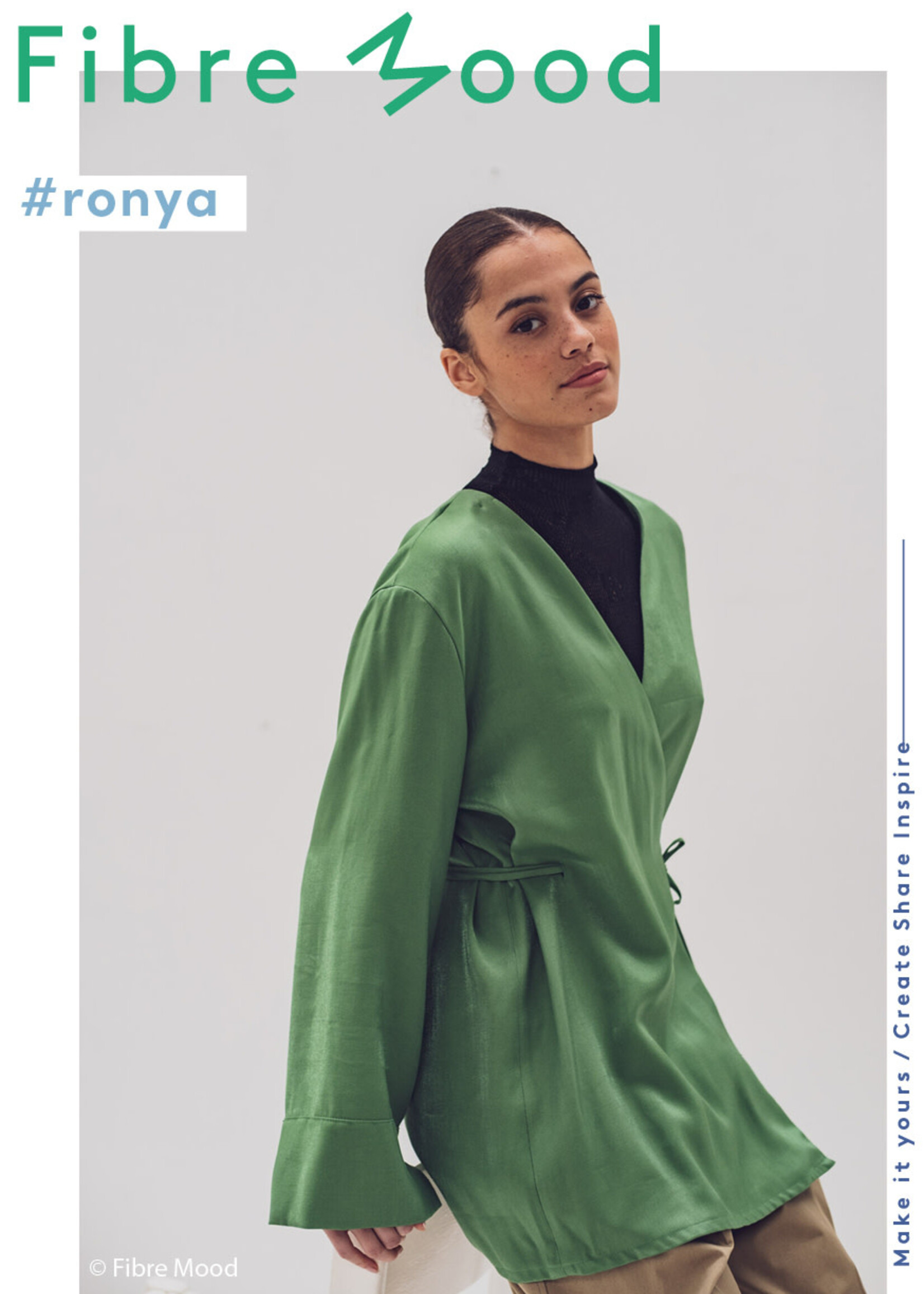 Fibre Mood ° Soepelvallende Stof - Fibre Mood - RONYA - Jungle Green