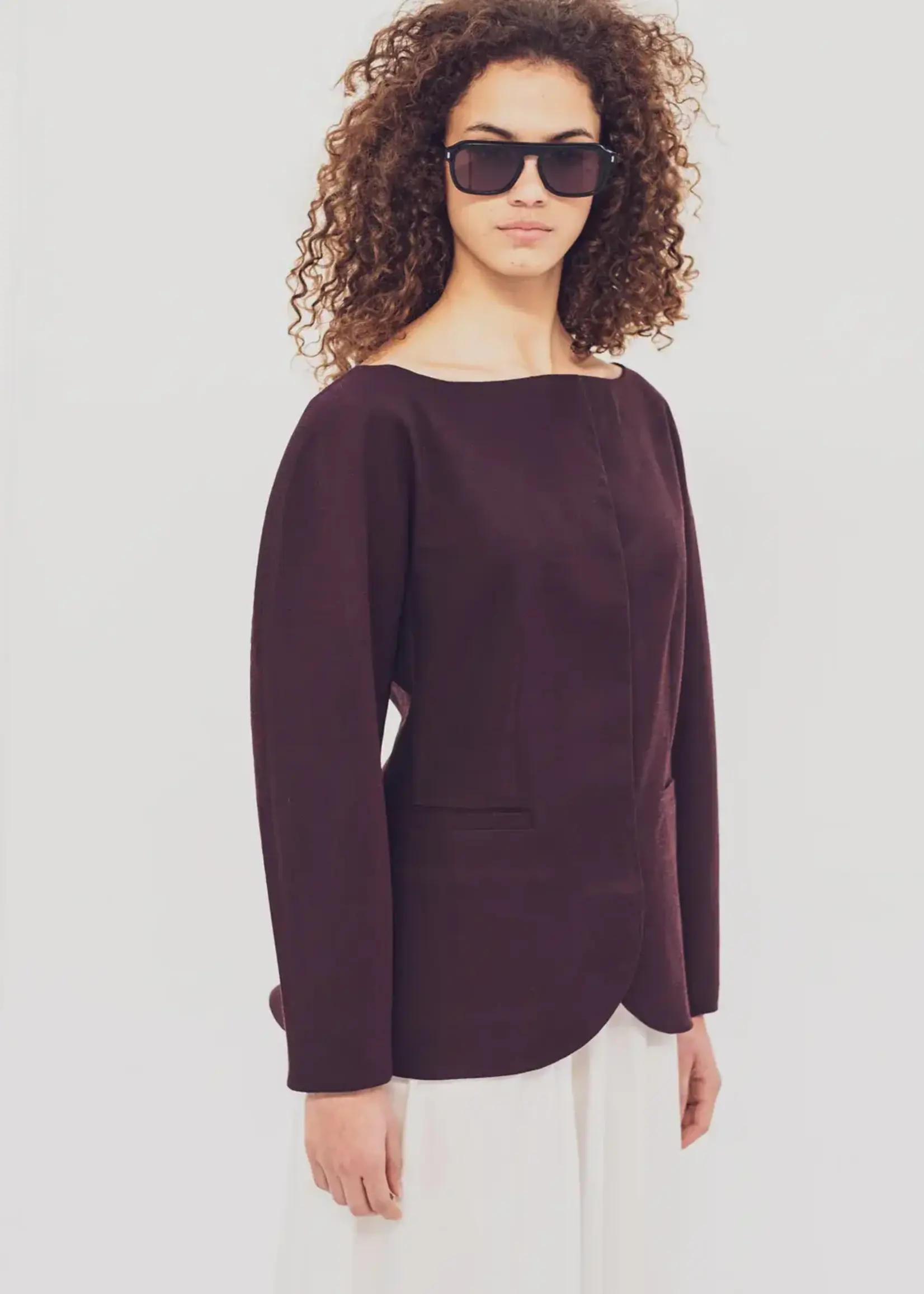 Fibre Mood ° Stof Polyviscose - Fibre Mood - JACOBA - Black/Purple