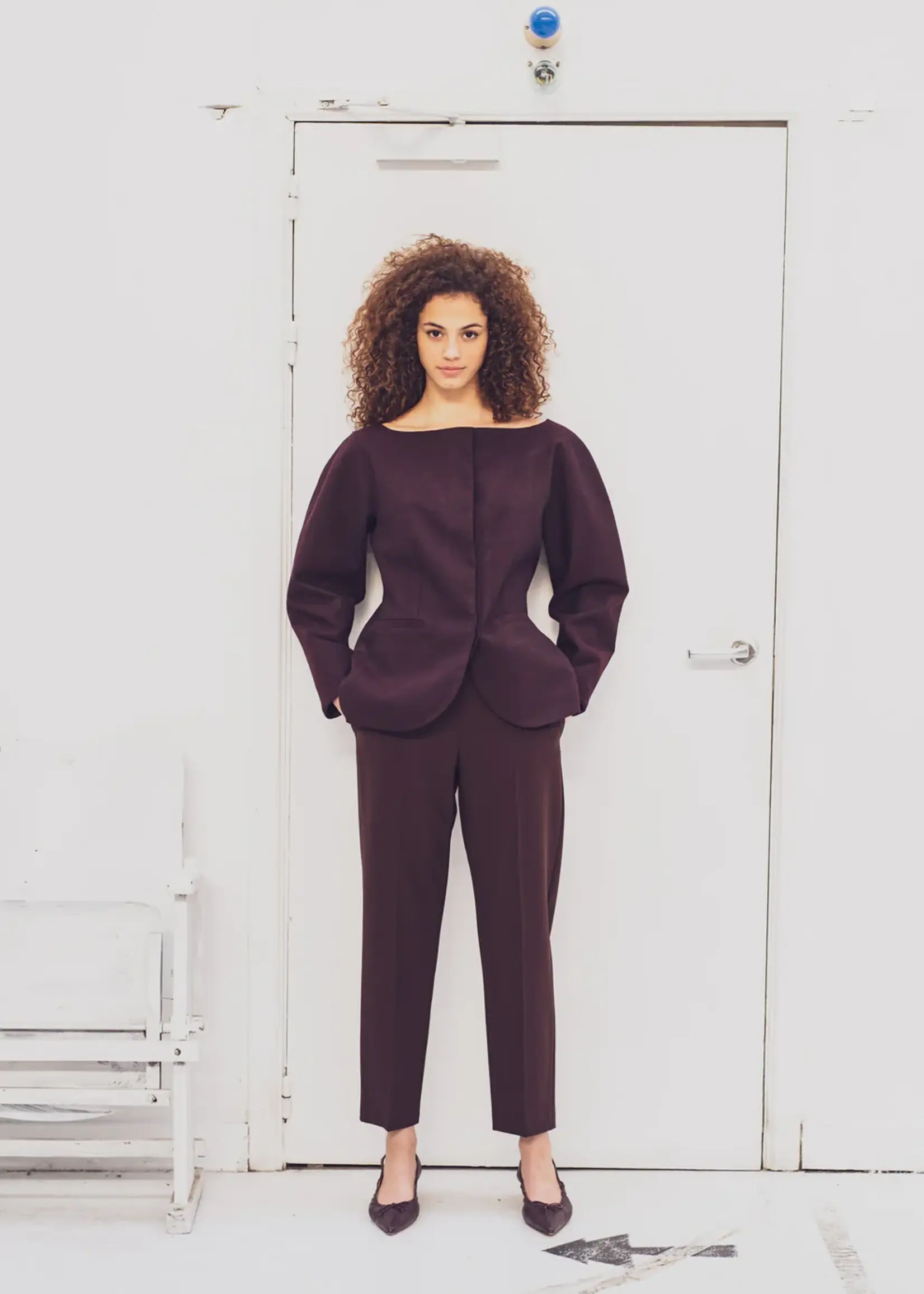 Fibre Mood ° Stof Polyviscose - Fibre Mood - JACOBA - Black/Purple