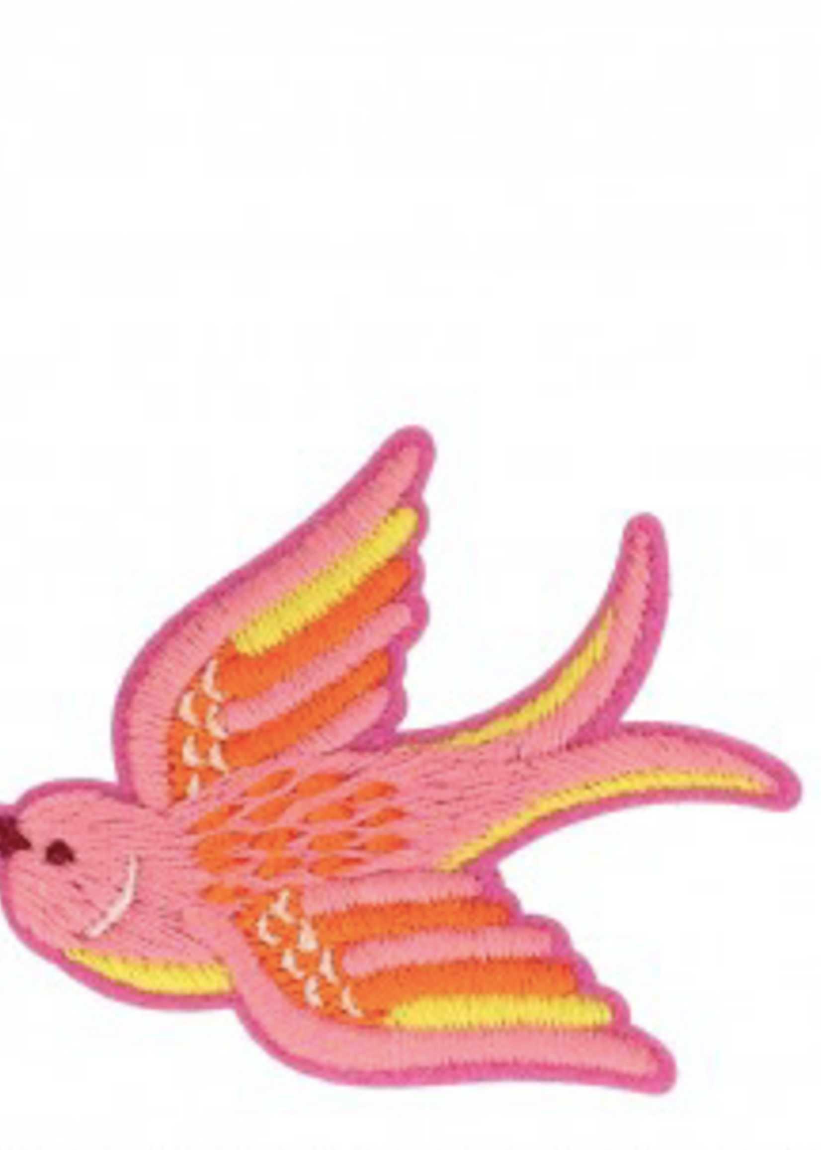° Strijkapplicatie - Birdy Pink