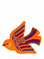 ° Strijkapplicatie - Birdy Orange