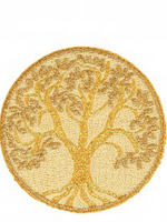 ° Strijkapplicatie - Levensboom Goud