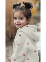 ° Stof Teddy - Embroidery - Kersjes