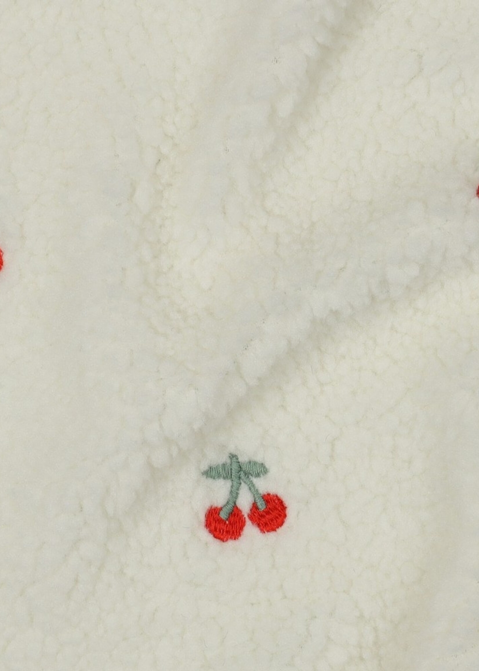 ° Stof Teddy - Embroidery - Kersjes