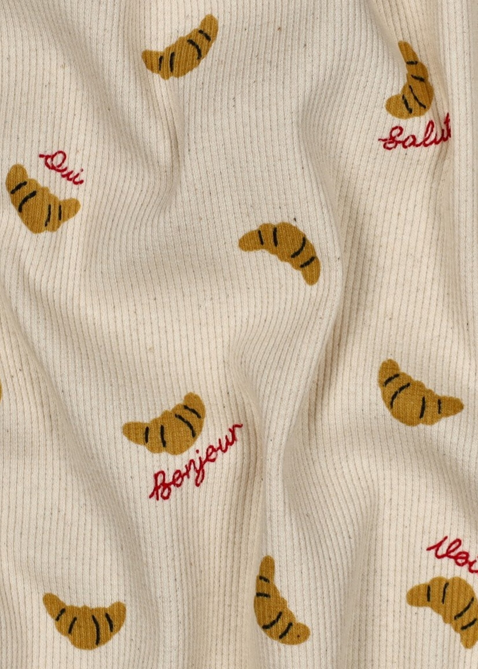 ° Stof Structuurtricot - Croissants