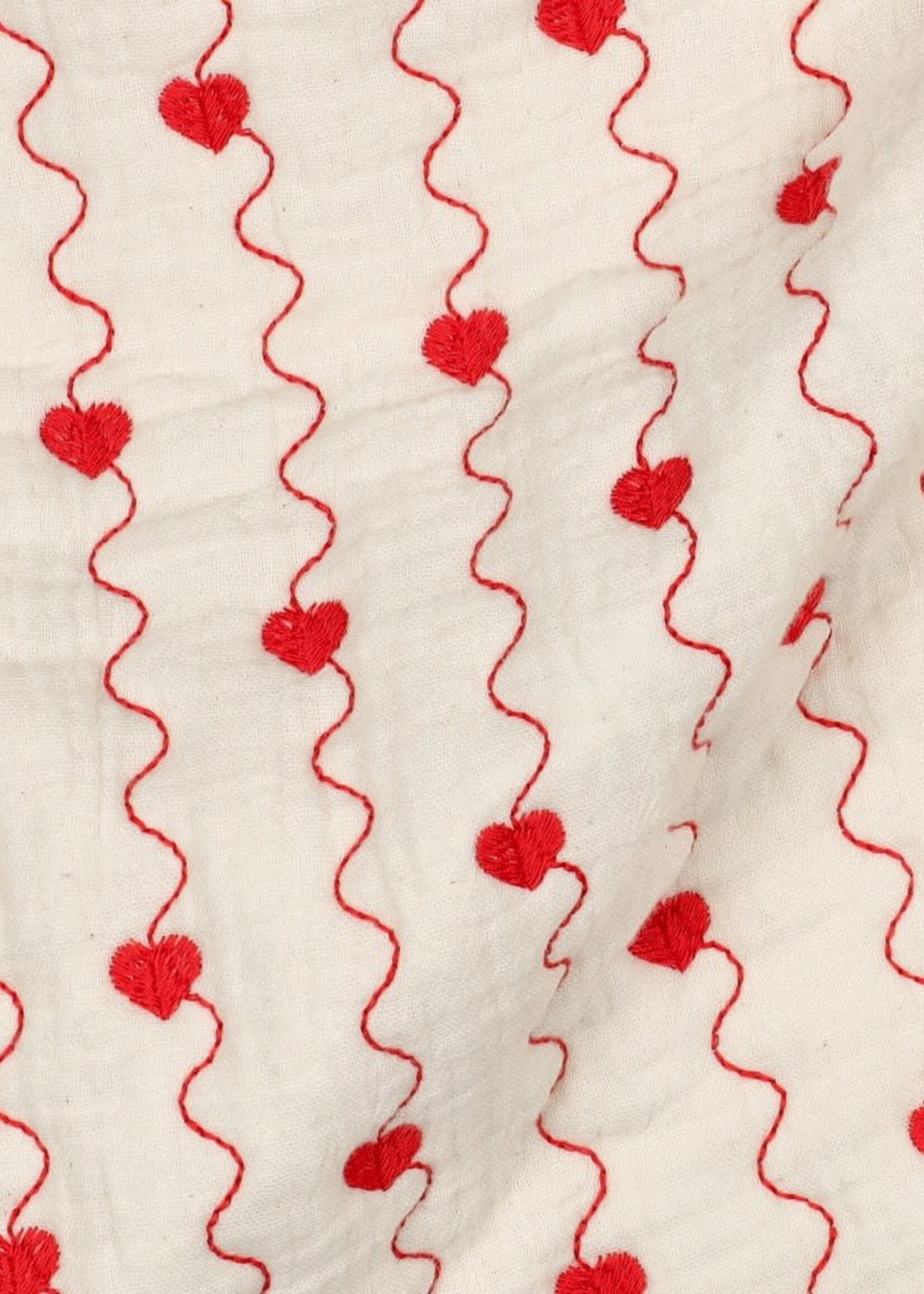 ° Stof Double Gauze Gewatteerd Quilted - Double Face - Hearts