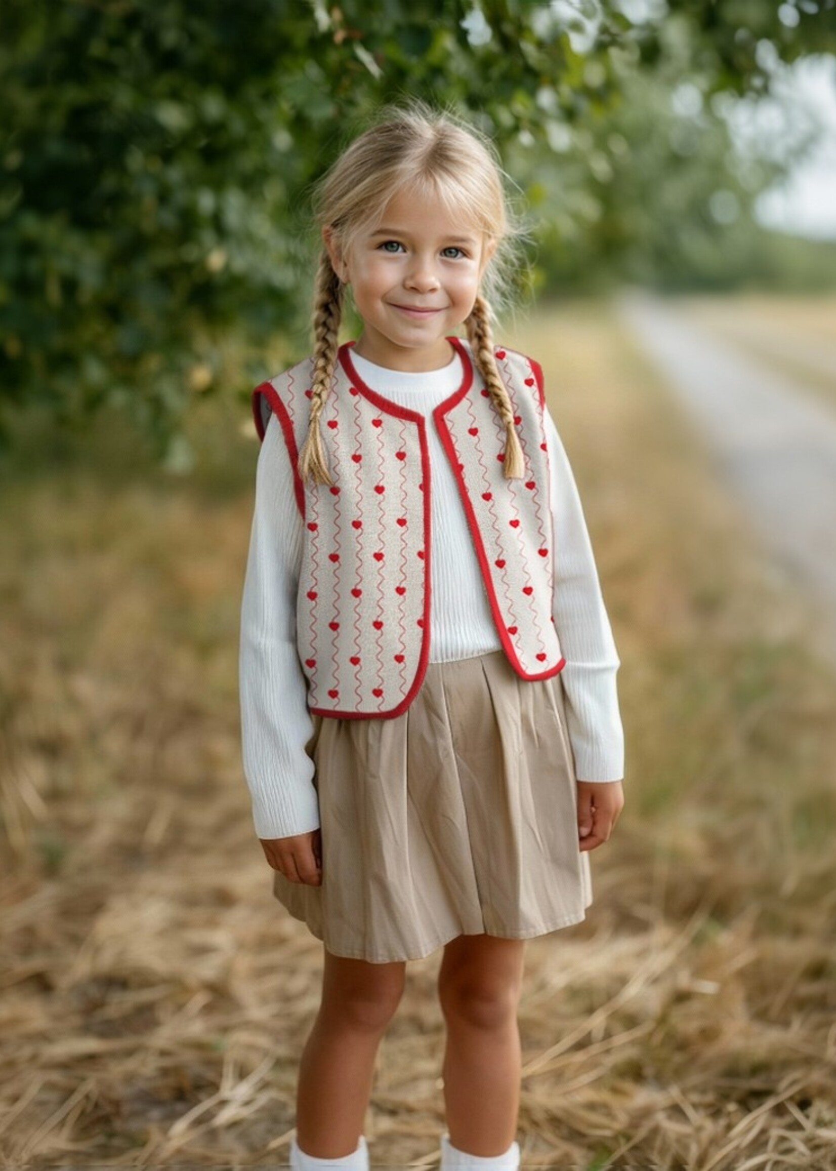 ° Stof Double Gauze Gewatteerd Quilted - Double Face - Hearts