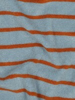 ° Stof Rekbare Spons - POPPY - Stripes - Blauw/Bruin