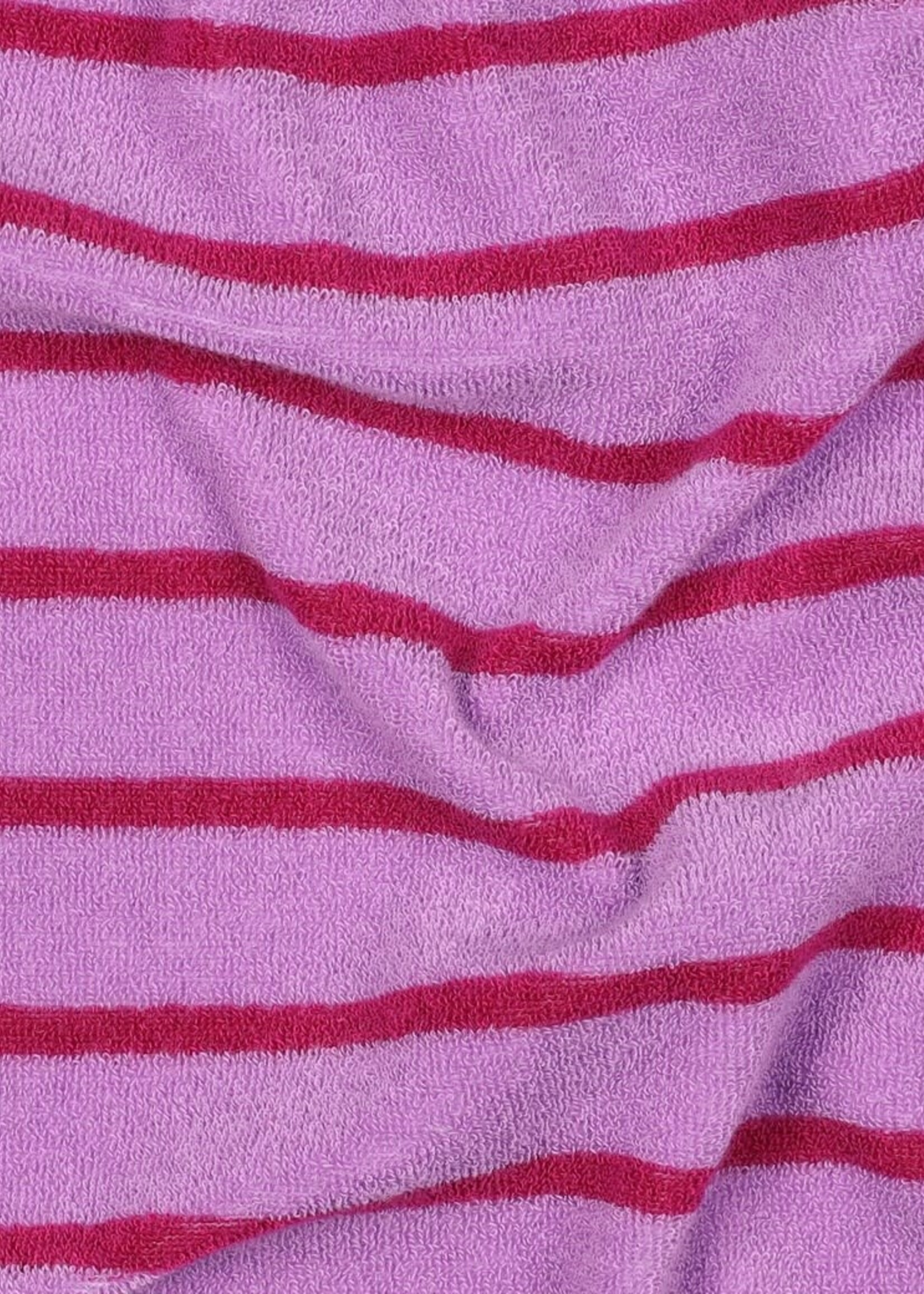 ° Stof Rekbare Spons - POPPY - Stripes - Pinky