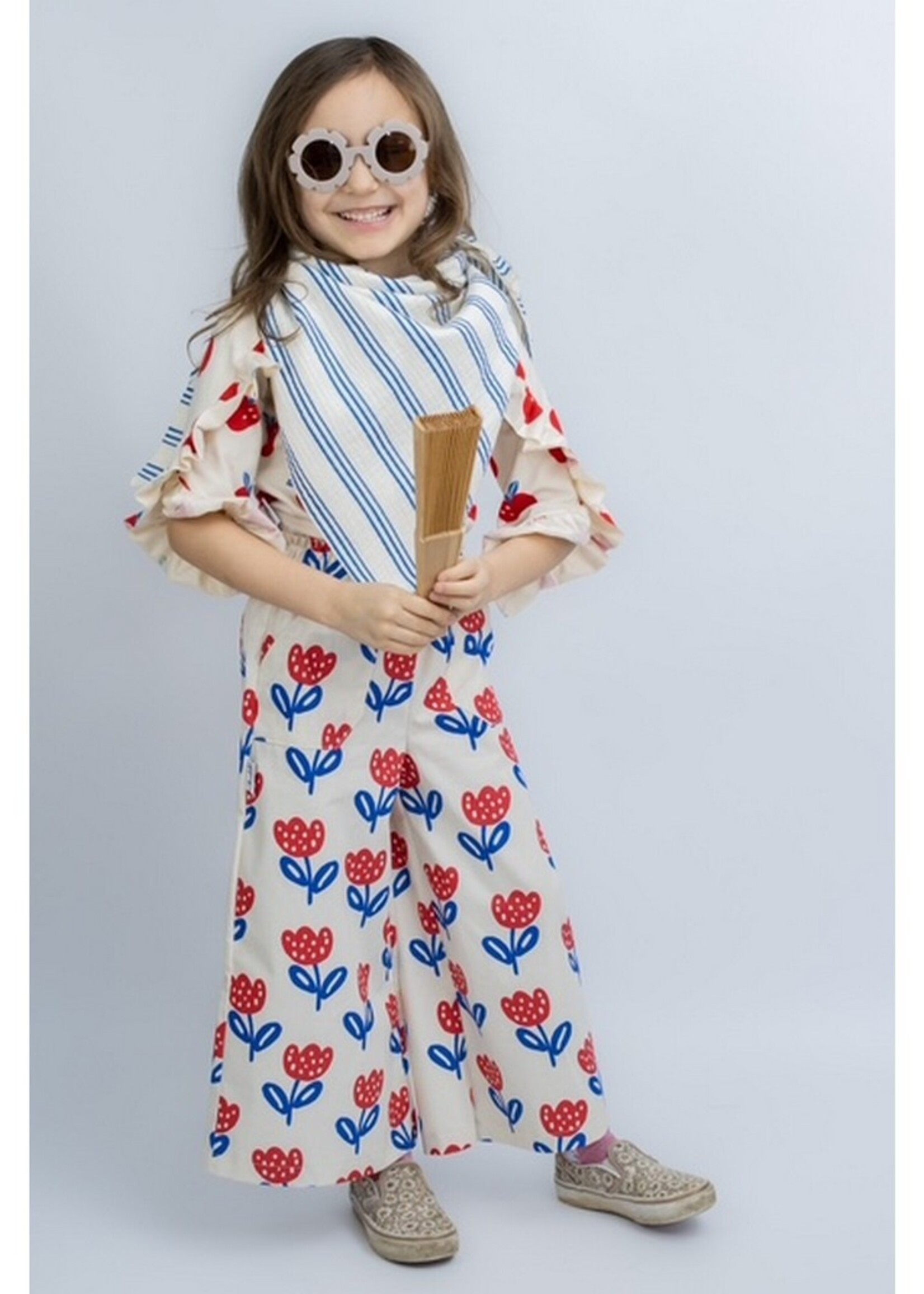 ° Stof BIOKatoen - Poppy - Grote Bloemen