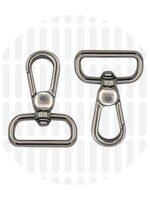 Zipper Zoo ° Musketon - Zipper Zoo - 25mm - Zilver (per 2 stuks)