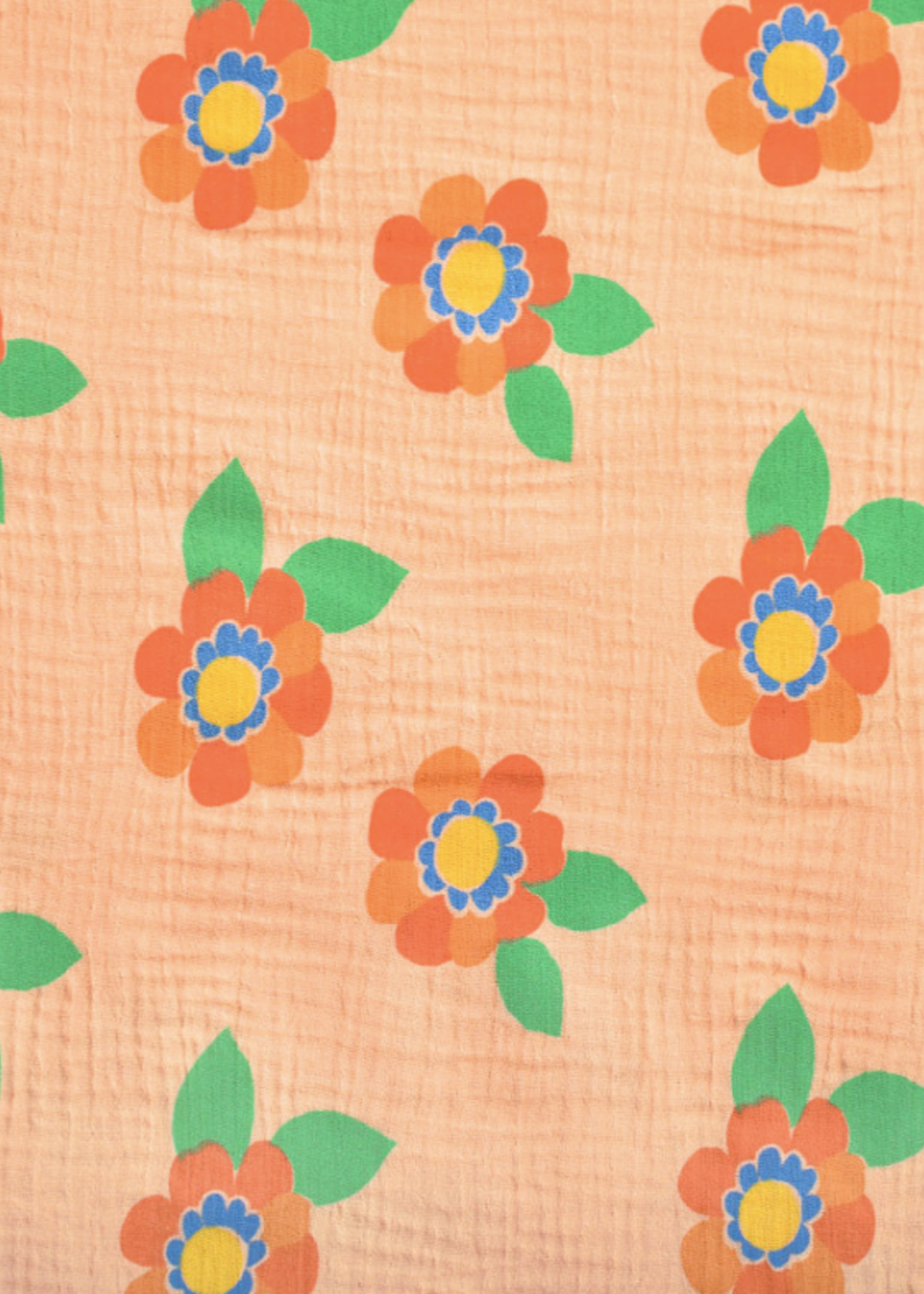 ° Stof Tetra Double Gauze - Flowers