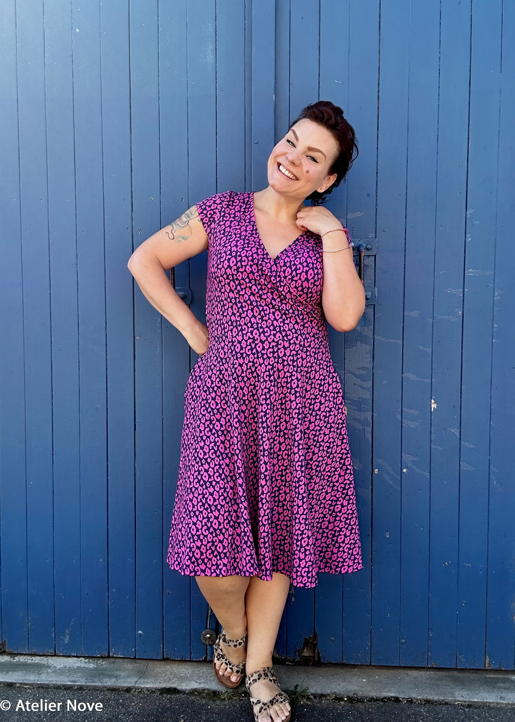 ° Stof Tricot - Happy Leo - Purple