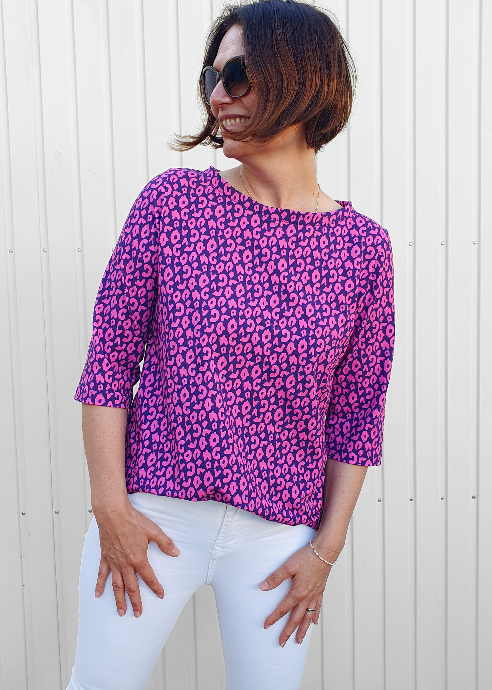 ° Stof Tricot - Happy Leo - Purple