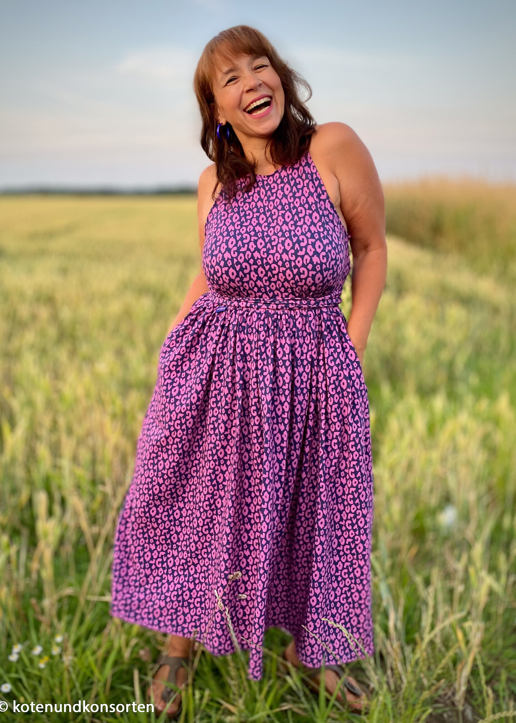 ° Stof Tricot - Happy Leo - Purple