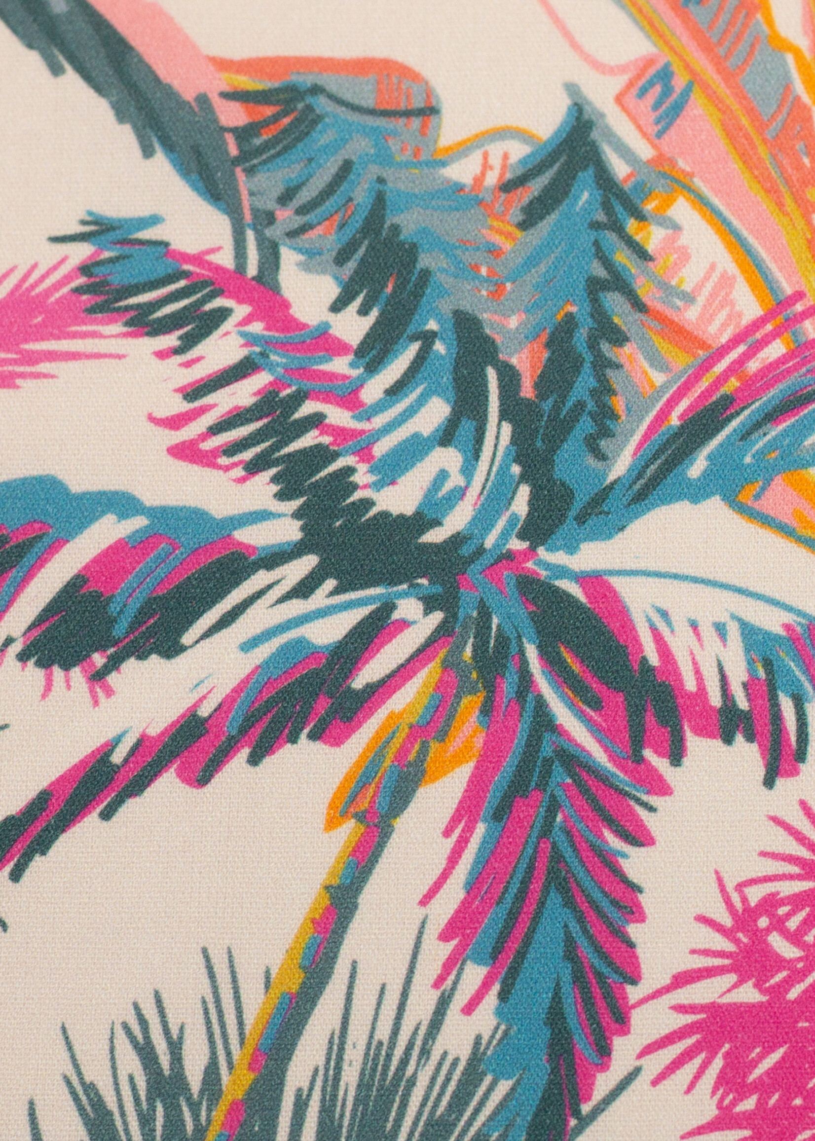 ° Stof Katoen - Bienvenido Colorido - Tropical Palms