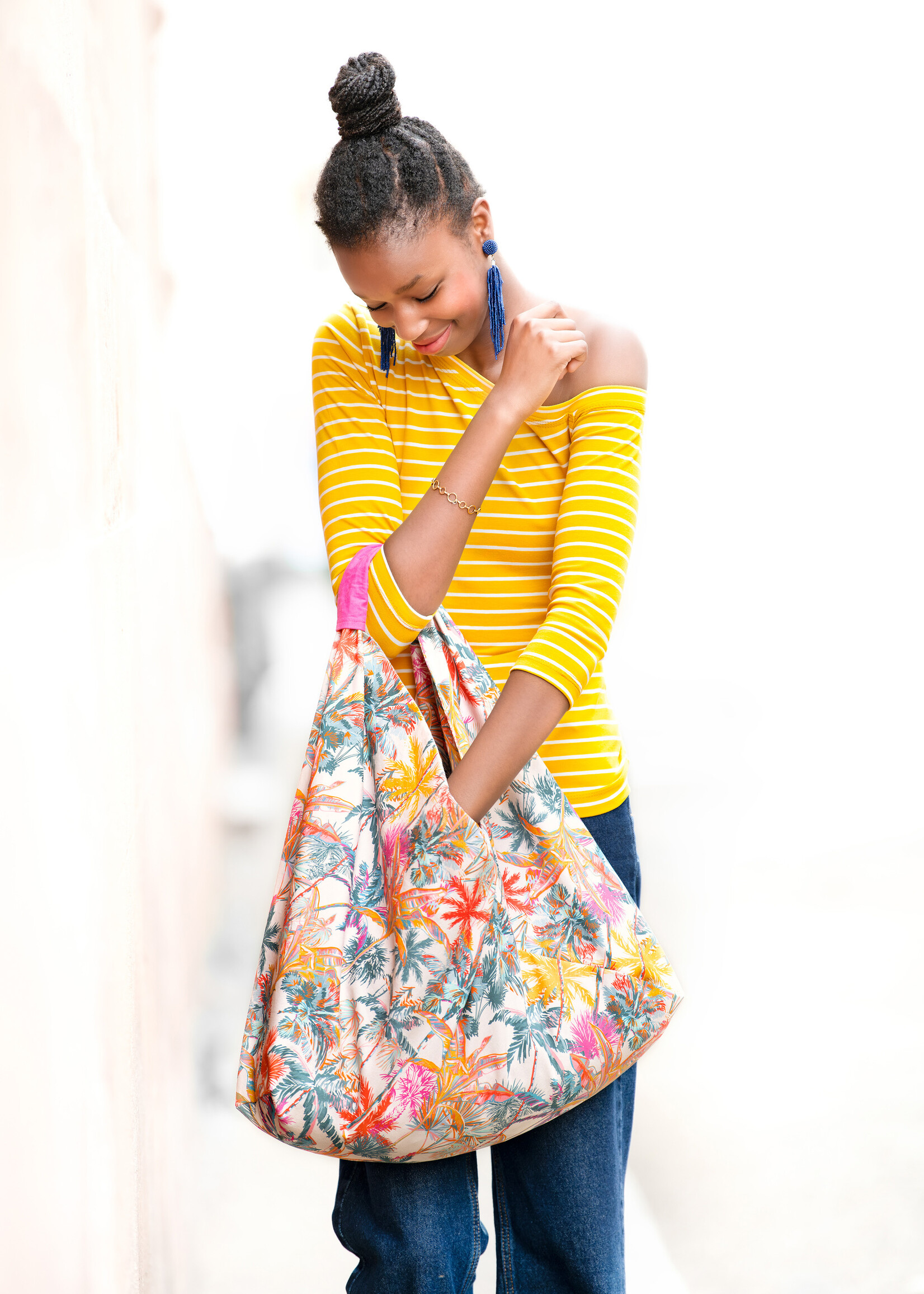 ° Stof Katoen - Bienvenido Colorido - Tropical Palms