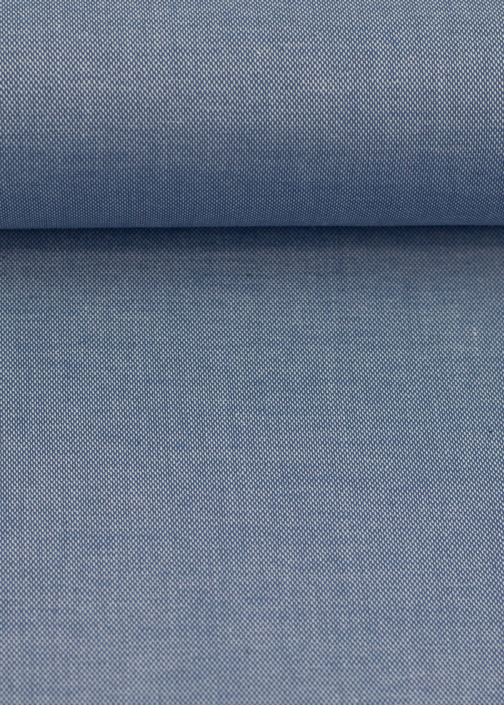 ° Stof Linnenlook Katoen - Blauw