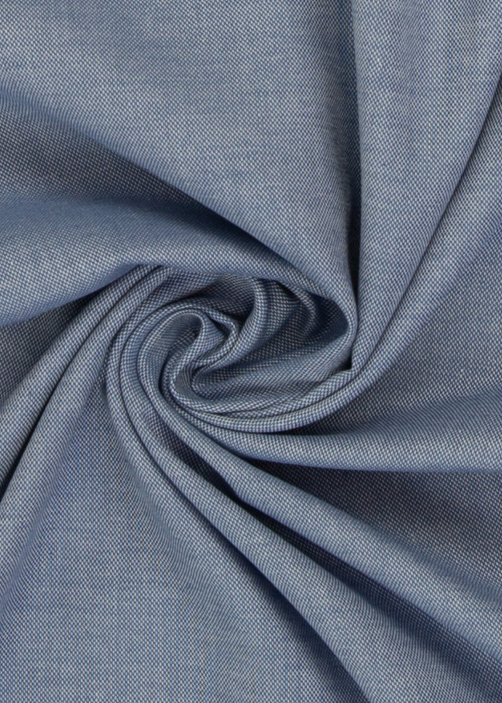 ° Stof Linnenlook Katoen - Blauw