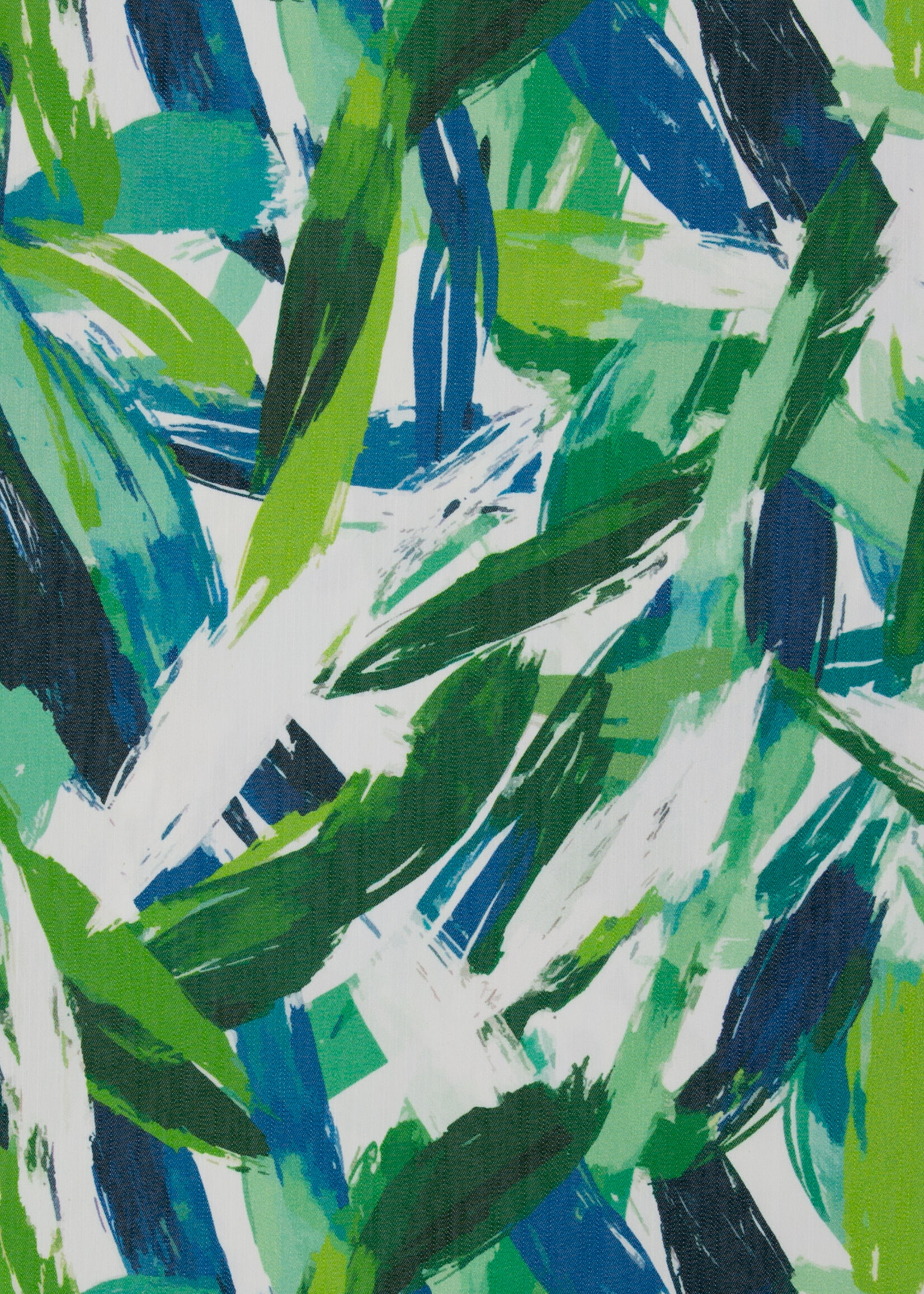 ° Stof Linnenlook - Leaves - Green