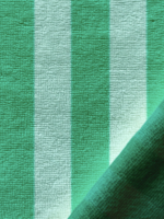 ° Stof Bamboo Badstof - Stripes - Green
