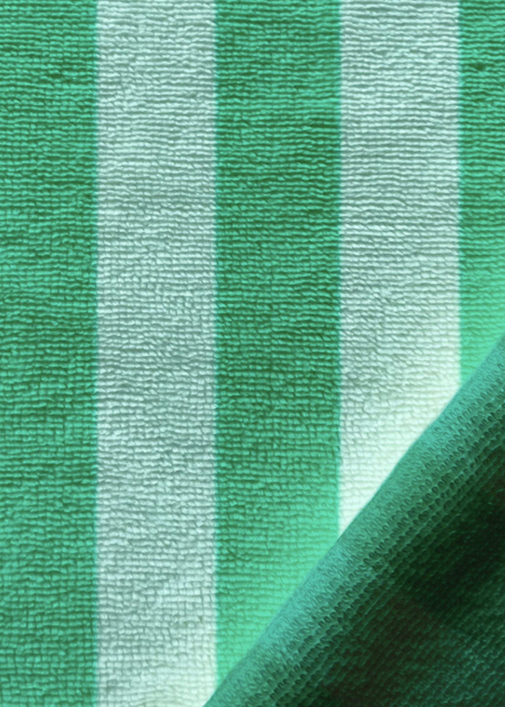 ° Stof Bamboo Badstof - Stripes - Green