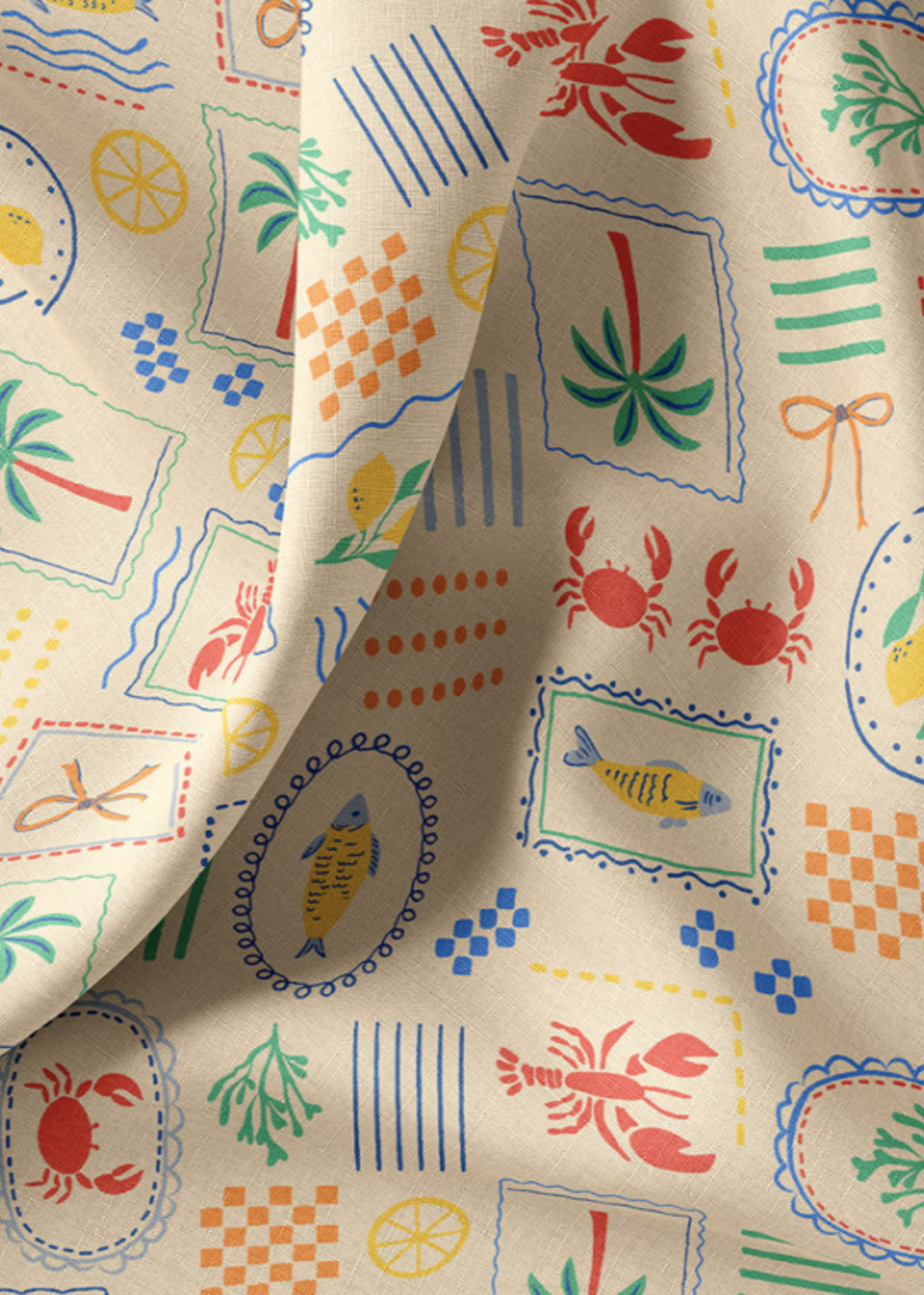 ° Stof Katoen - Summer & Sea