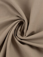 ° Stof Katoen - Effen - Beige