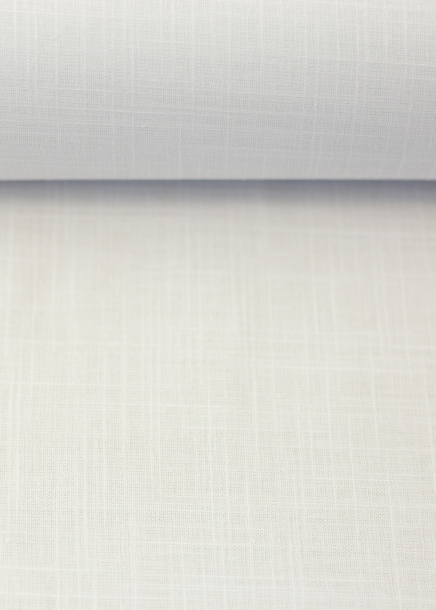 ° Stof Lichte Katoen met lijnenspel - Wit